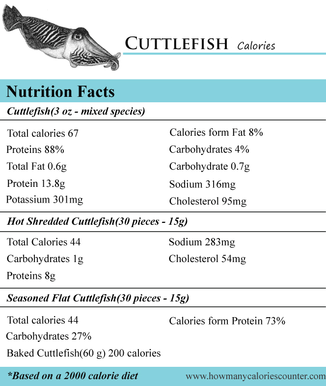 Cuttlefish Calories
