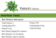 Parsley Calories