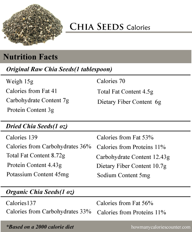 Chia Seeds Calories