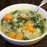 Kale and sweet potato soup